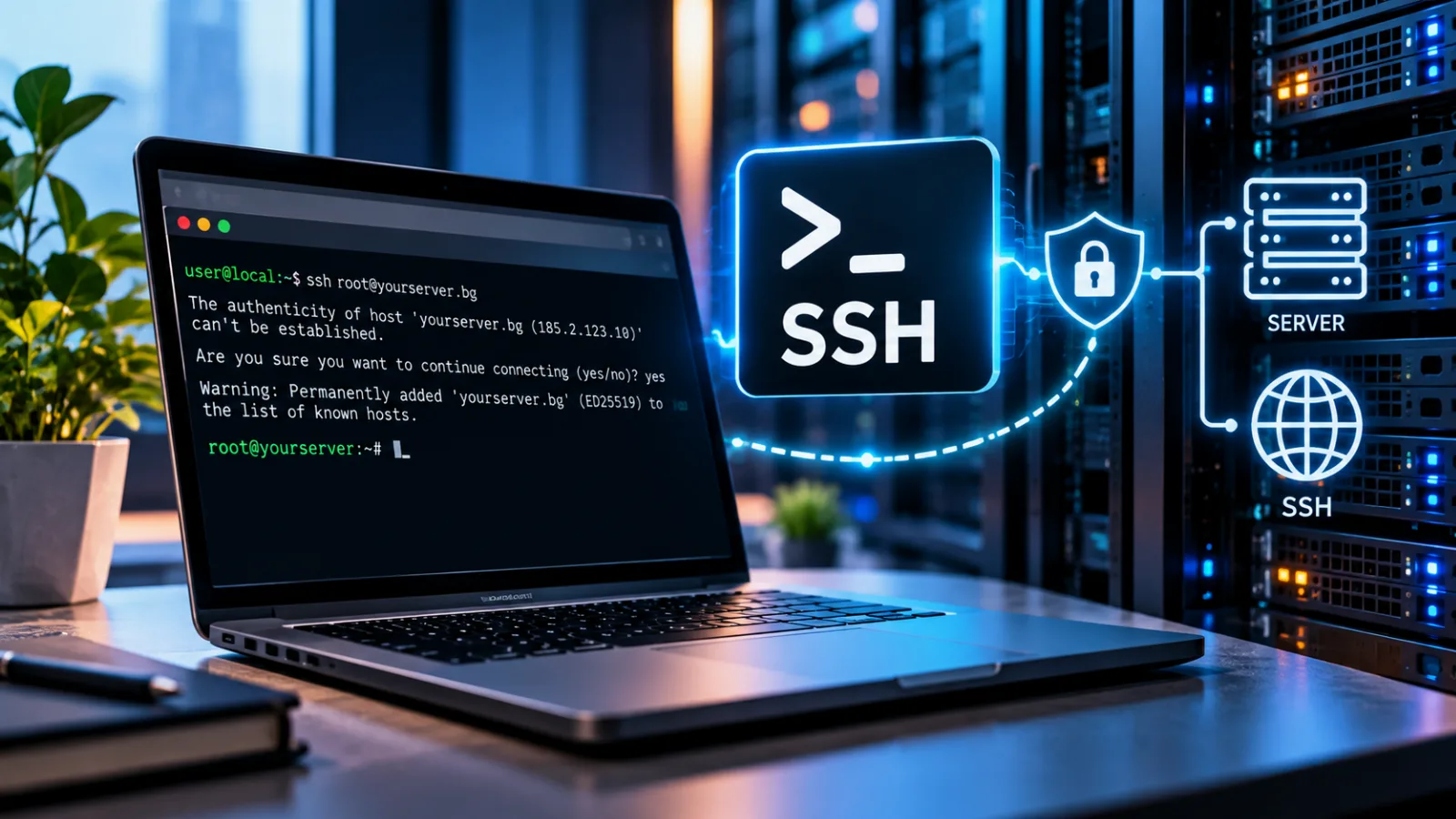 Какво е SSH и как да се свържете със сървъра