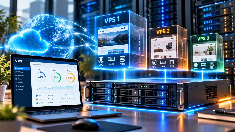 Какво е VPS сървър: как работи и кога ви трябва