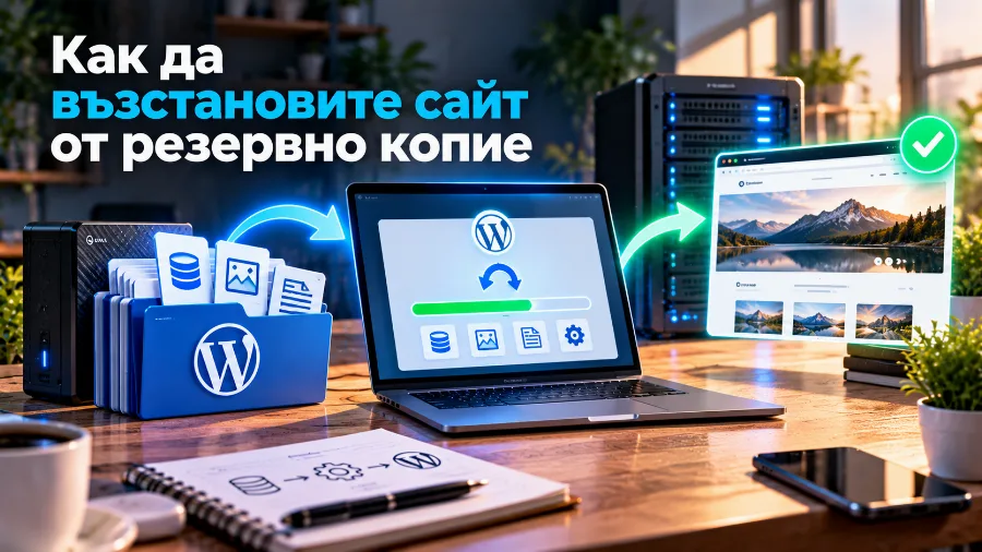 Възстановяване на сайт от резервно копие – файлове и база данни