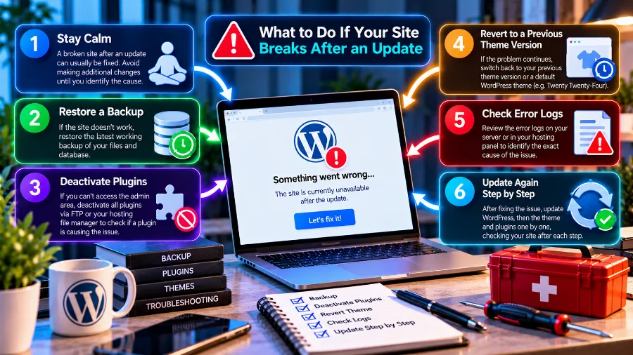 WordPress recovery mode after a fatal error during an update WordPress recovery mode after a fatal error during an update