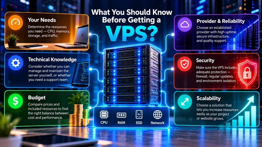Security, updates, backups and monitoring when managing a VPS