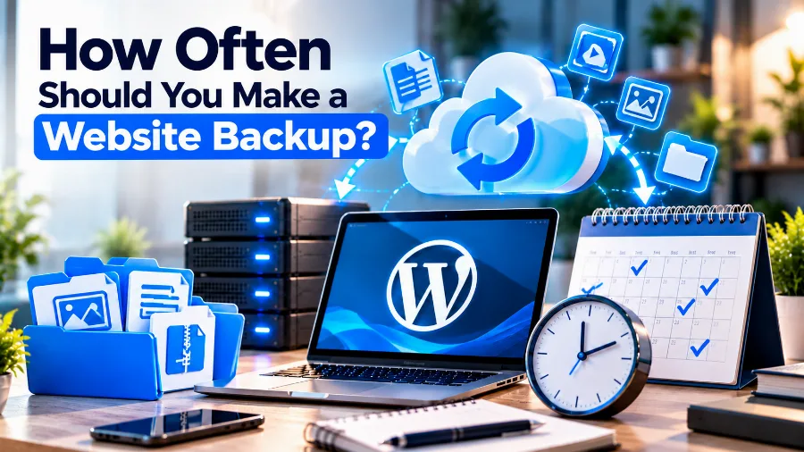 How often to back up your website, depending on how often it changes How often to back up your website, depending on how often it changes