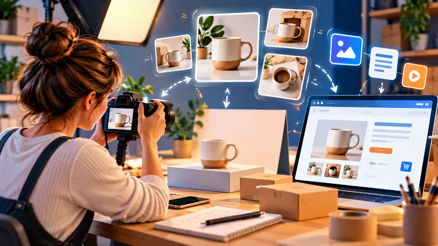 Taking your own product photos for website content