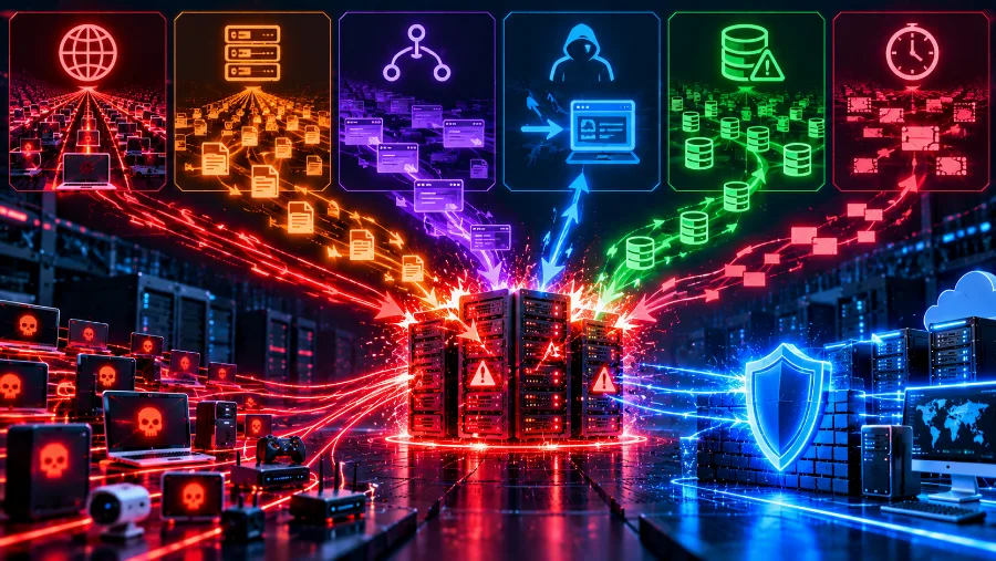 Видове DDoS атаки – обемни, протоколни атаки и атаки на ниво приложение