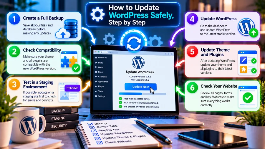 How to update WordPress safely – plugins one at a time with a check after each How to update WordPress safely – plugins one at a time with a check after each
