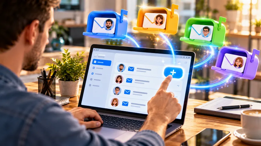 Creating company mailboxes from the hosting control panel