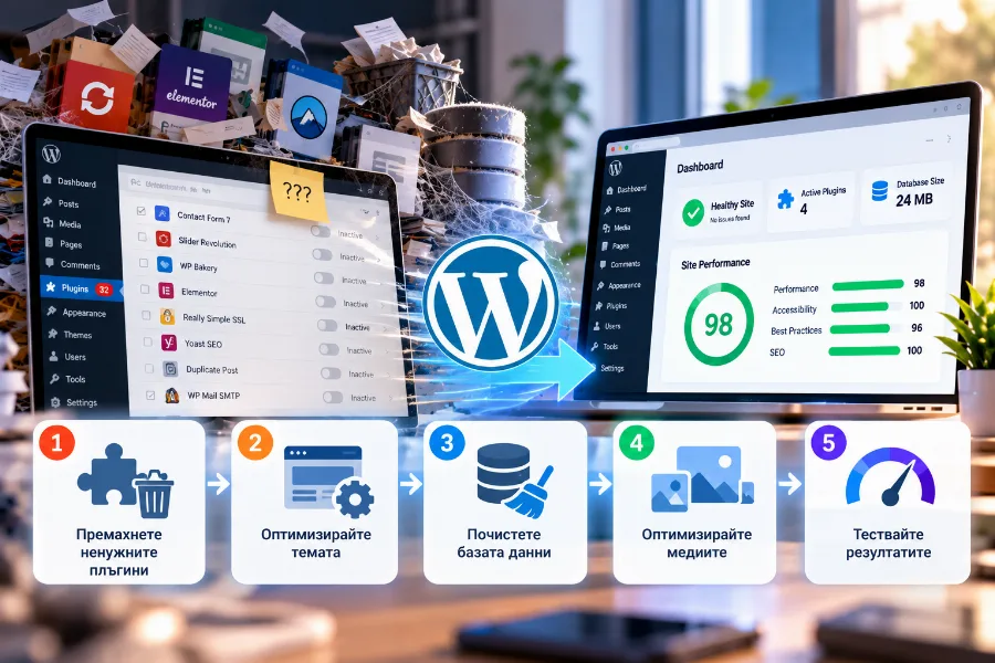 Премахване на излишните плъгини, за да се ускори WordPress сайтът