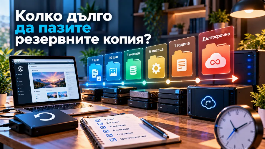 Колко дълго да пазите резервните копия – поне 30 дни назад